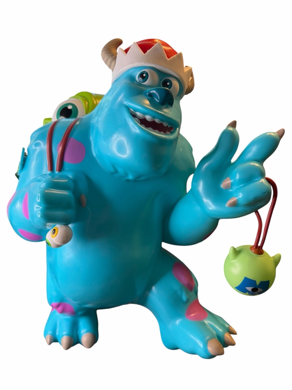 Disney Parks 2024 Monsters Inc Santa Sulley Mike Christmas Popcorn Bucket